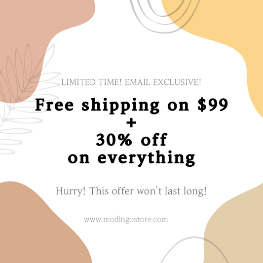 30% off on everything!!! End of year sales - Modingo