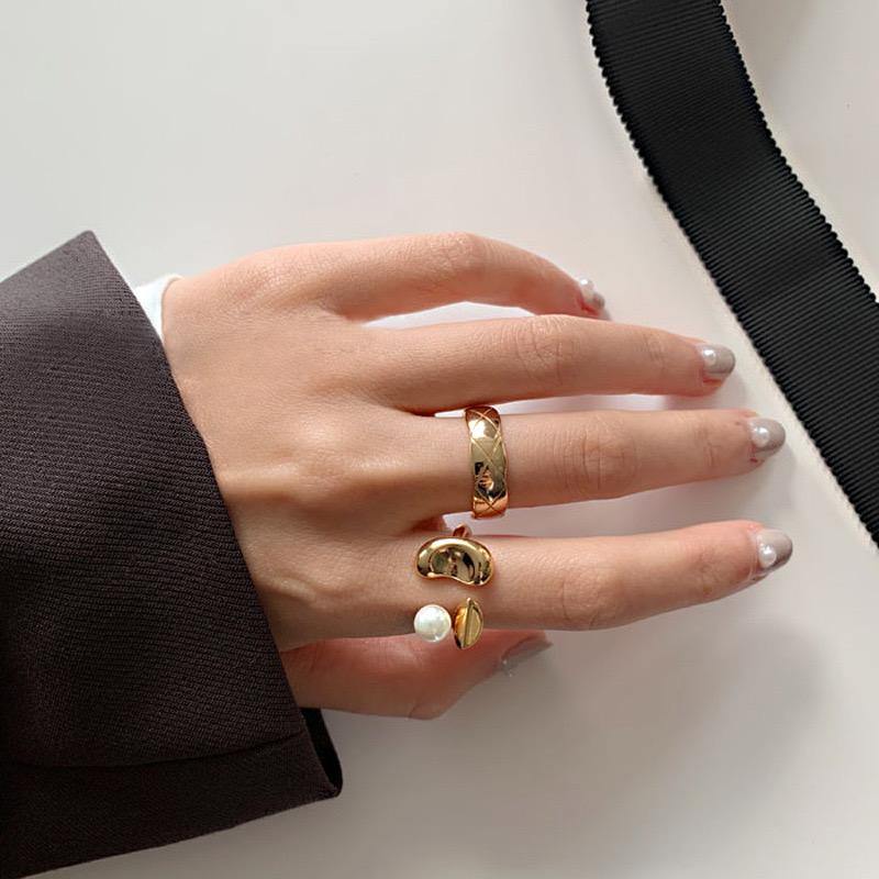 The Only | Flower pearl open ring - Modingo Modingo
