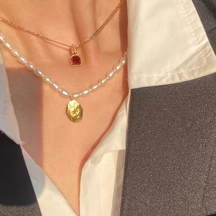 Rose Pearl Necklace - Modingo Modingo