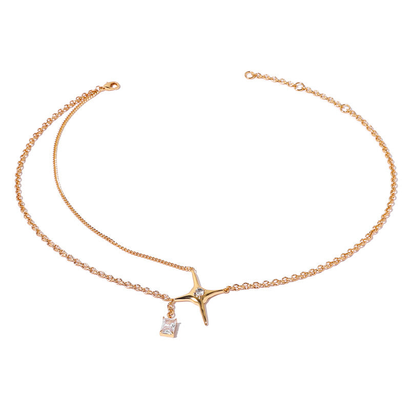 Starburst Zircon Necklace - Modingo Modingo